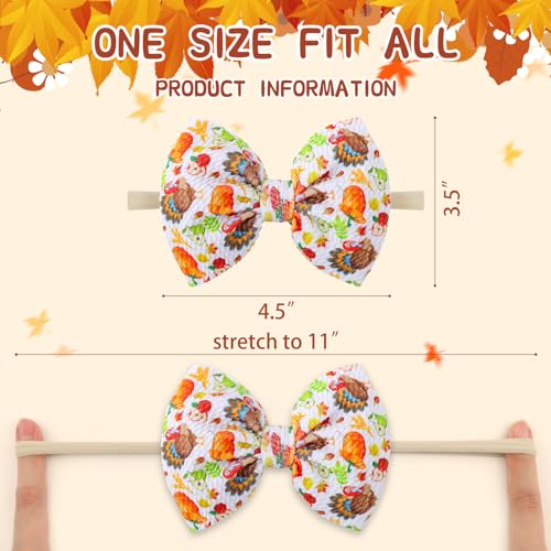 YanJie Thanksgiving Baby Hair Bows for Girls