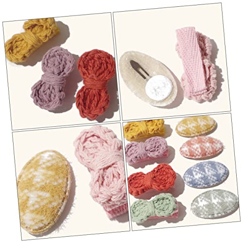 Abaodam 10pcs Wool Knitting Hairpins for Kids