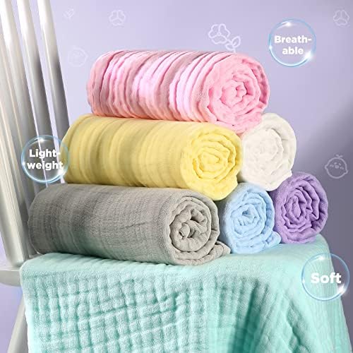 MUKIN Baby Bath Towels 2Pack Swaddle Blanket