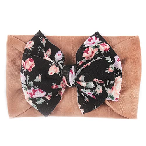 Nishine 6 Pack Pink Elastic Headwrap for Babies 1