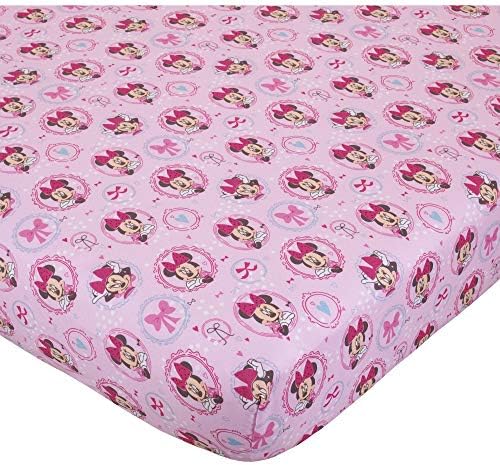 Disney Baby Minnie Mouse Bows are Best Crib Sheet 28x52