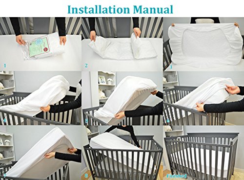 American Baby Company Waterproof Crib Mattress Protector 52x28