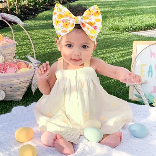 Lanmerry Easter Headbands for Girls Hair Bow Rabbit