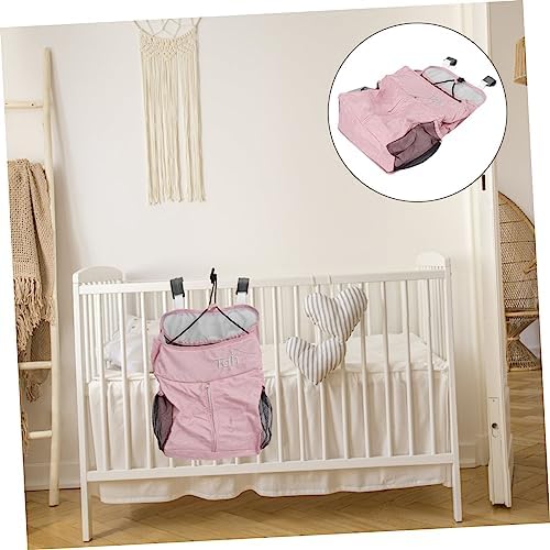 1pc Crib Hanging Storage Bag for Diapers and Stroller Essentials