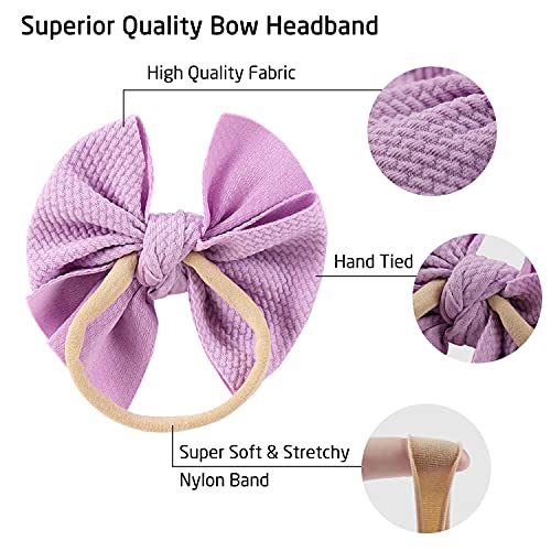 Cinaci 30 Pack Stretchy Headbands with Big Bow for Baby Girls