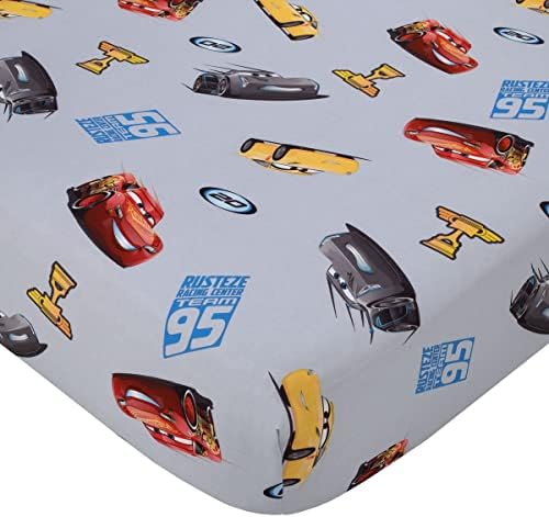 Disney Cars Fitted Crib Sheet - 28x52 Gray