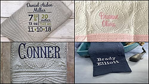 Personalized Baby Blanket Quilt with Gator Design