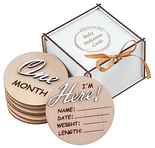 UkrWood 3D Wooden Monthly Milestone Cards