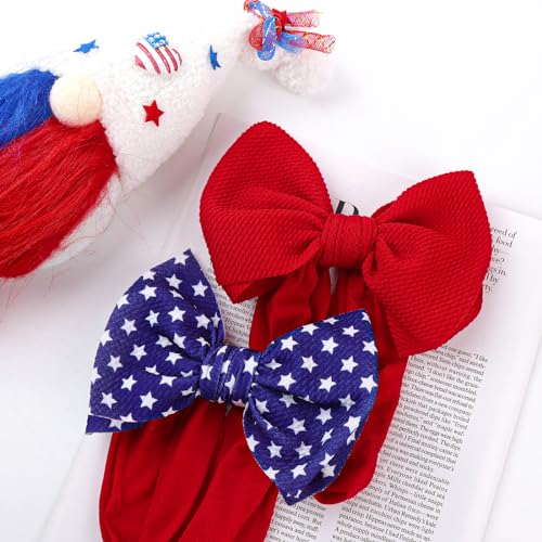 ONENINEDREAM 4th of July Headband Set for Baby Girls 1