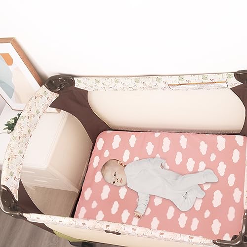 Biloban Pack Play Fitted Sheets 2 Pack - Mini Crib Compatible