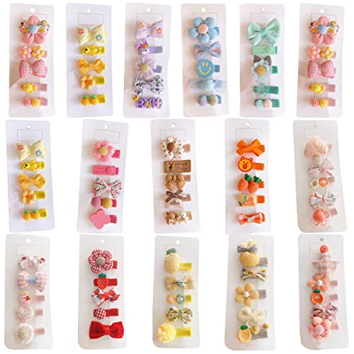 FZBNSRKO Velvet Ribbon Hair Clip 25pcs Set for Kids and Babies