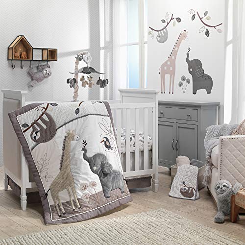 Lambs Ivy Baby Jungle Animals Musical Crib Mobile Soother Toy