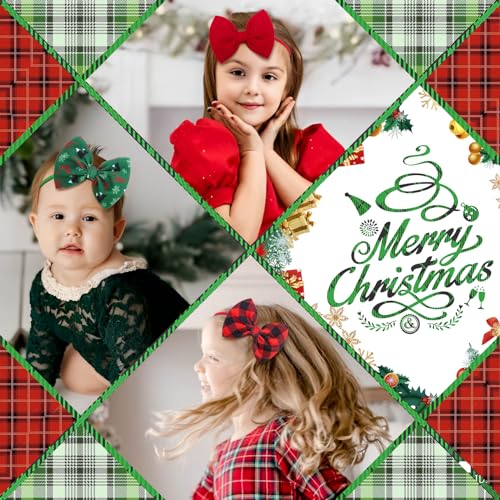 YanJie Christmas Baby Girls Headband with Santa Print