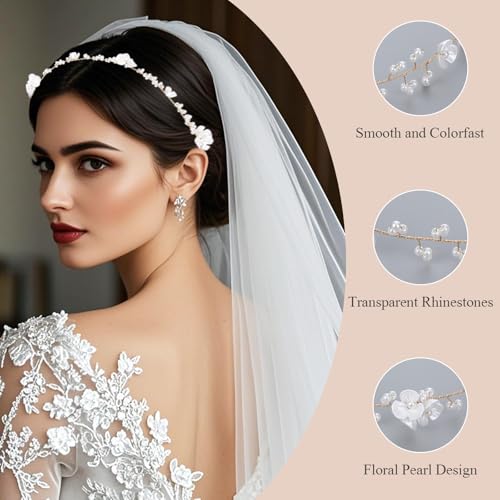 Heygueo Flower Girls Headpiece Wedding Accessory