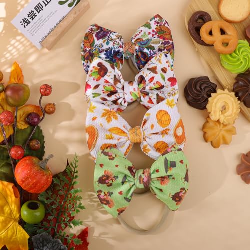 YanJie Fall Thanksgiving Baby Girl Hairband Bow