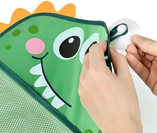 Baby Bath Toy Storage Bag with Animal Design and Suction Cups