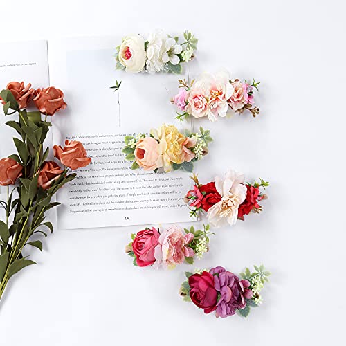 Cinaci 6 Pack Delicate Rose Flower Headbands