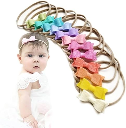 Vanaguelite Baby Girl Headbands Rainbow Set