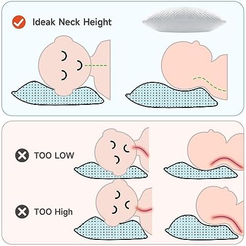 Choc Chick Memory Foam Toddler Pillow 20x14 Inches Adjustable Height 1