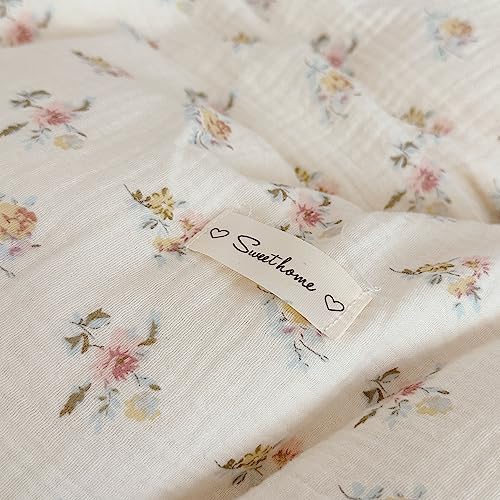 BuLuTu 4 Layer Muslin Kids Pillowcase with Azalea Flowers Pattern