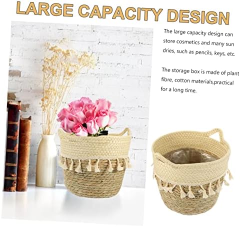 UTHCLO Macrame Woven Basket Storage Organizer