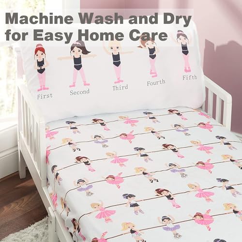 EVERYDAY KIDS Toddler Sheet Set - Ballerina Design
