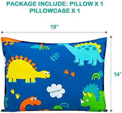 Cottonblue Toddler Pillow with Organic Cotton Case 14x19
