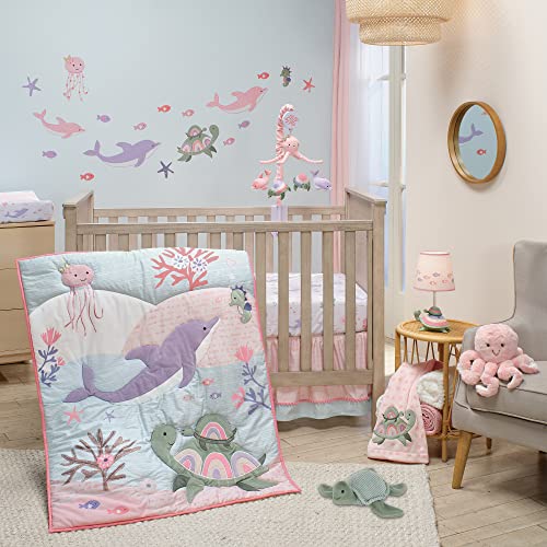Lambs Ivy Sea Dreams Soft White Crib Sheet