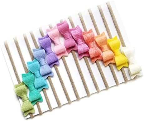 Vanaguelite Baby Girl Headbands Rainbow Set