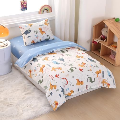 100 Cotton Dinosaur Crib Bedding Set 3 Piece