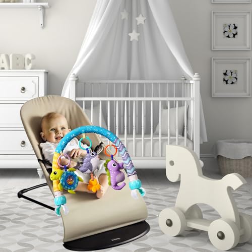 ORZIZRO Baby Stroller Arch Toys with Musical Whale