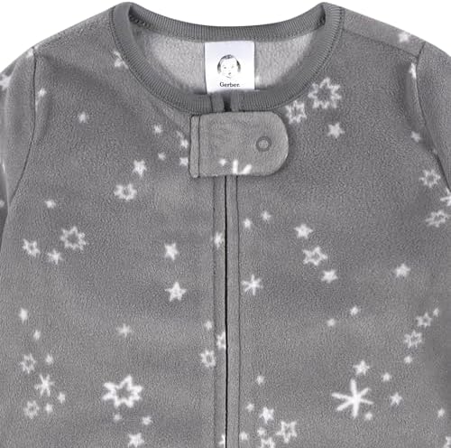 Gerber Baby Fleece Wearable Blanket Grey Stars 0-6 Months