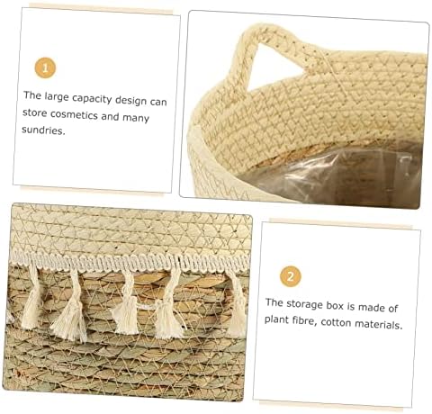 UTHCLO Macrame Woven Basket Storage Organizer