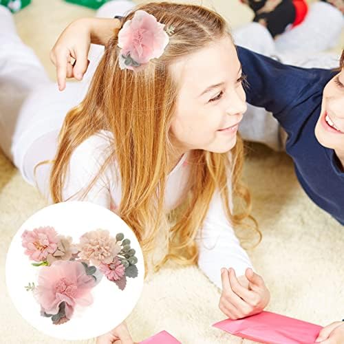 GALPADA 3pcs Floral Hair Clips for Toddlers and Kids