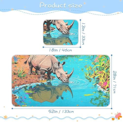 Rhino Cooling Mattress Pad for Baby 28x52in Waterproof Crib Bumper Pad