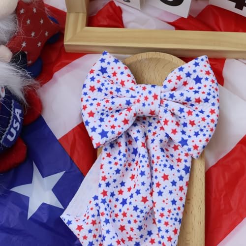 Independence Day Baby Girl Headbands with Big Red Stars