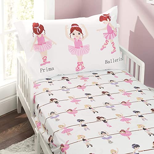 EVERYDAY KIDS Toddler Sheet Set - Ballerina Design