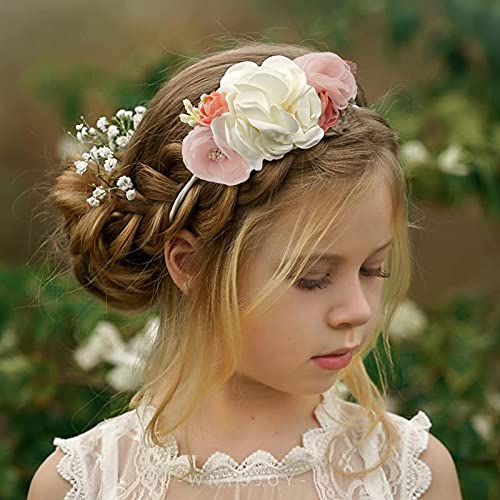 WNYUJOY Baby Flower Headbands 3pcs Set