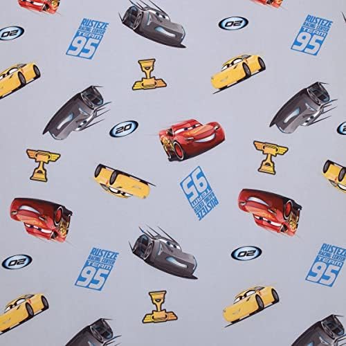 Disney Cars Fitted Crib Sheet - 28x52 Gray