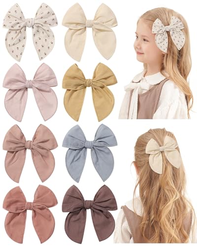 Doboi 8PCS Baby Girls Hair Clips with 40Pcs Floral Bow Clips