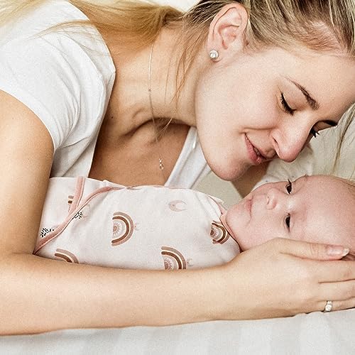 GLLQUEN BABY 3-Pack Organic Swaddle Sleep Sacks for Newborn