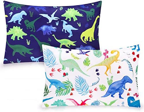 TANOFAR Dinosaur Pillowcase 2 Pack Toddler