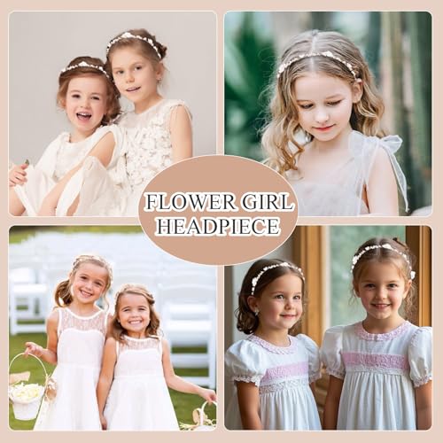 Heygueo Flower Girls Headpiece Wedding Accessory
