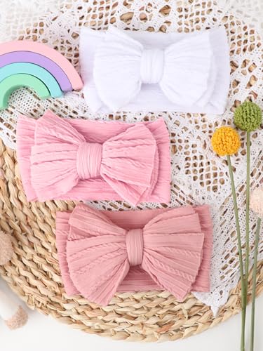AQOKKA Baby Bows Headbands Soft Hair Accessories