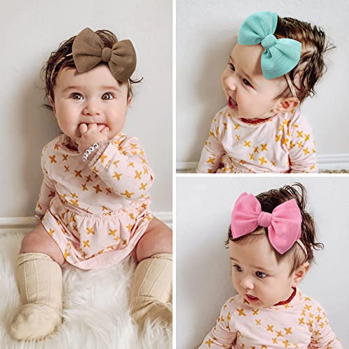yoyokid 12 PCS Hairband with Baby Girl Bows
