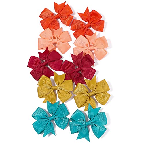 100Pcs 3 Inch Hair Bows for Girls with 50Pcs Baby Hair Clips