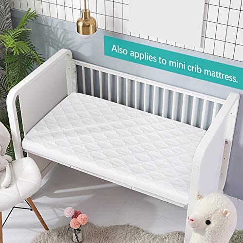 Biloban Waterproof Pack and Play Mattress Pad 2 Pack