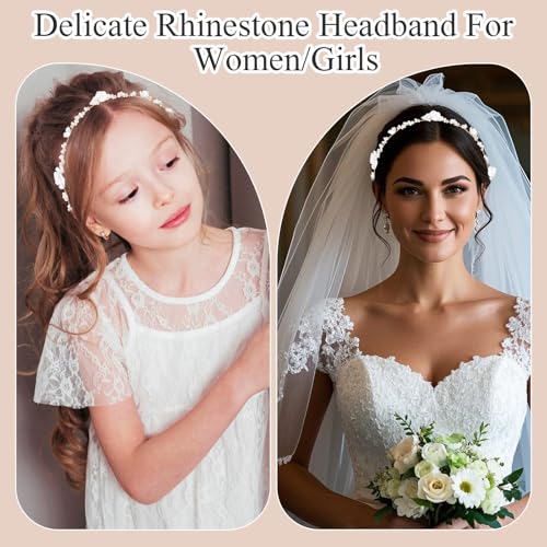 Heygueo Flower Girls Headpiece Wedding Accessory