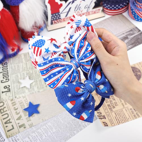 YanJie Velvet Baby Bows Stretchy Headbands