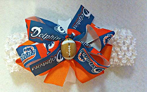 Handmade Dolphins Baby Girl Bow Headband - Newborn to Adult